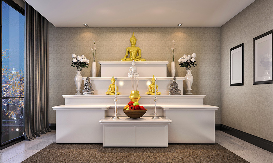 Pooja Unit for Living Room