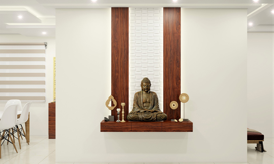 Floating Shelves Pooja Unit
