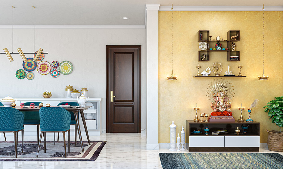 PVC Pooja Unit for living room 