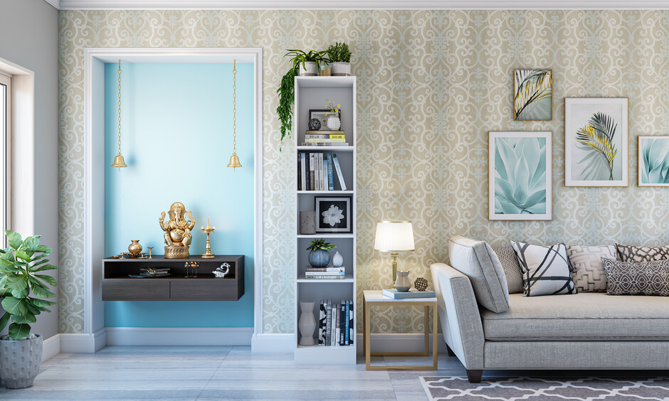 Pooja Unit for Living Room